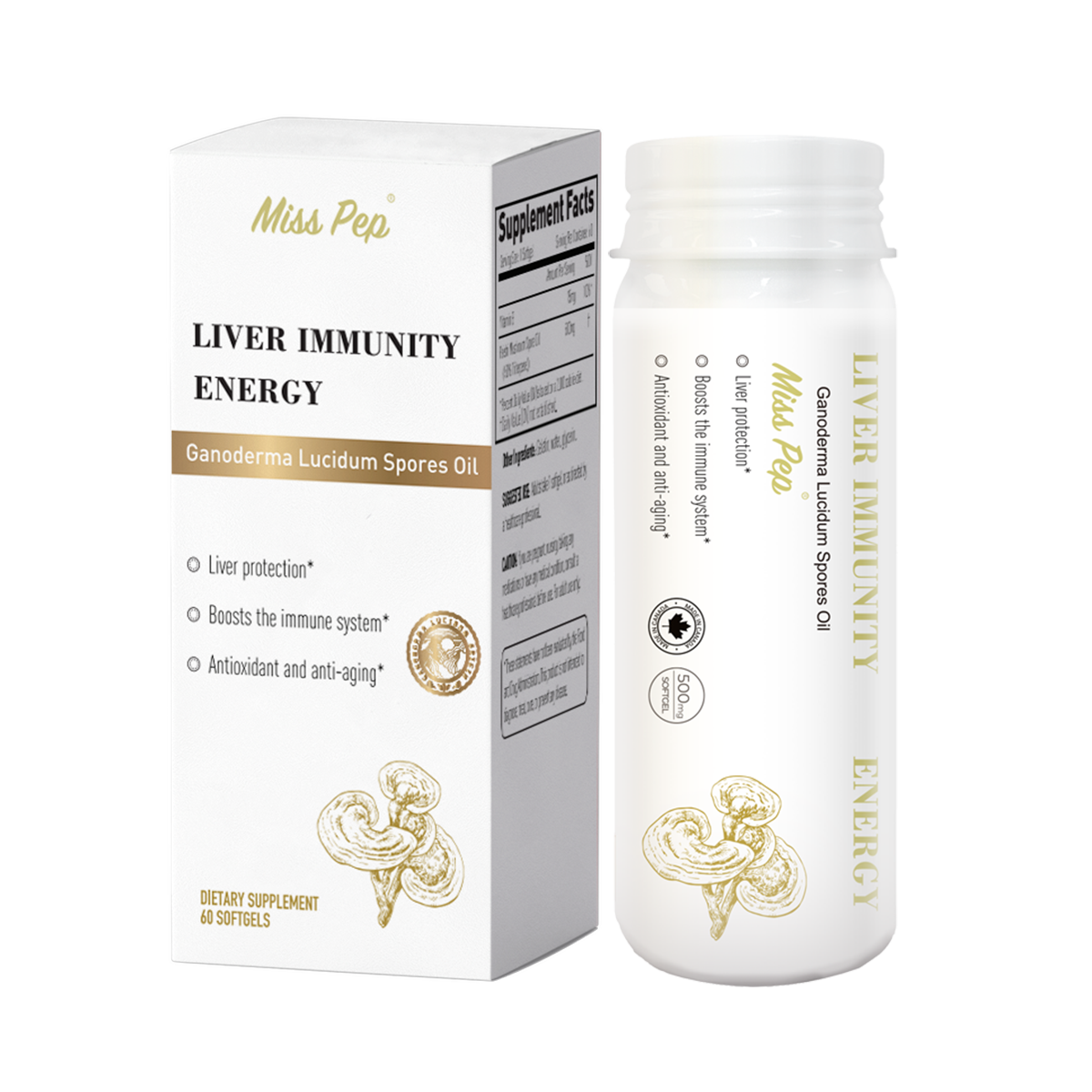 Ganoderma Lucidum Spores Oil for Liver Immunity Energy