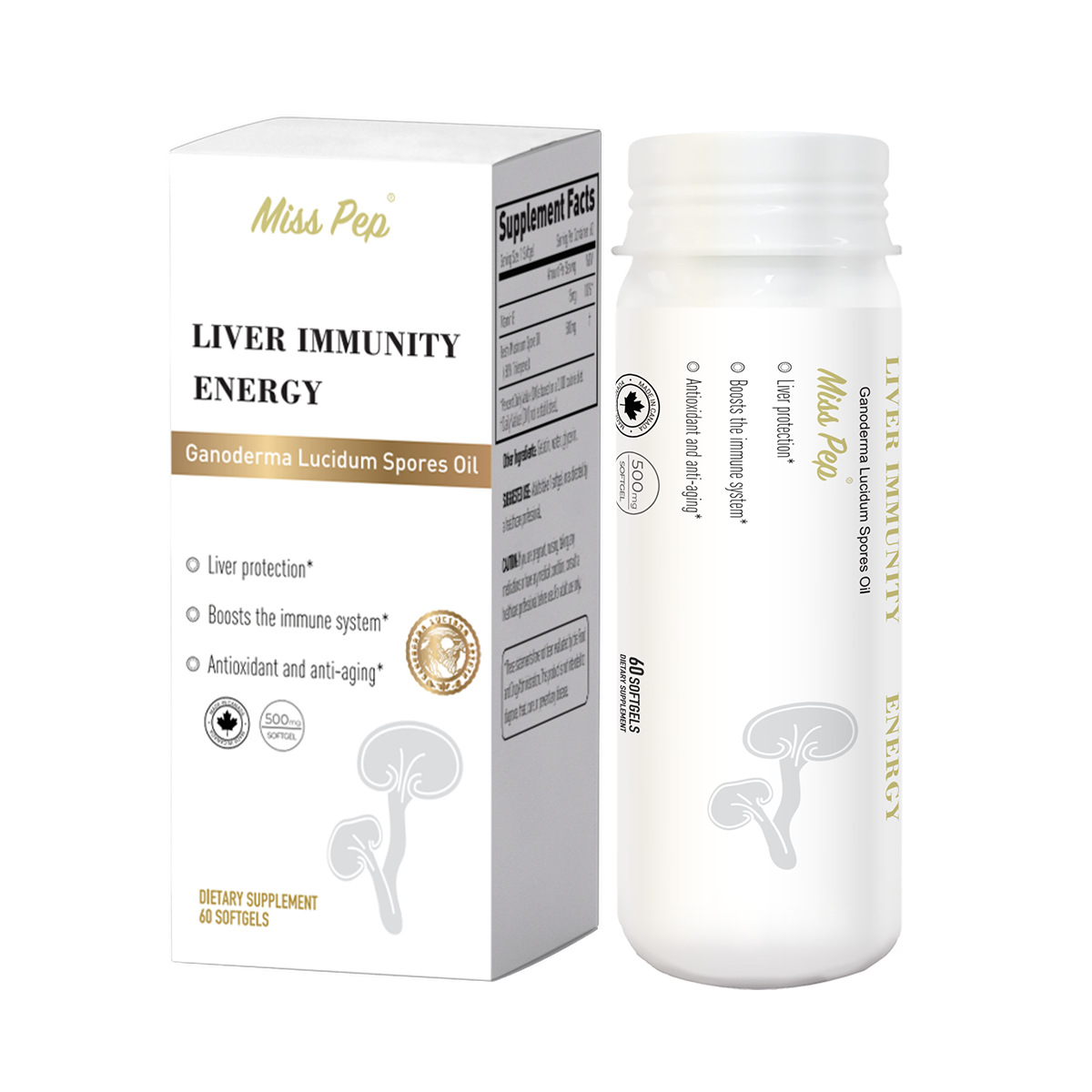 Ganoderma Lucidum Spores Oil for Liver Immunity Energy