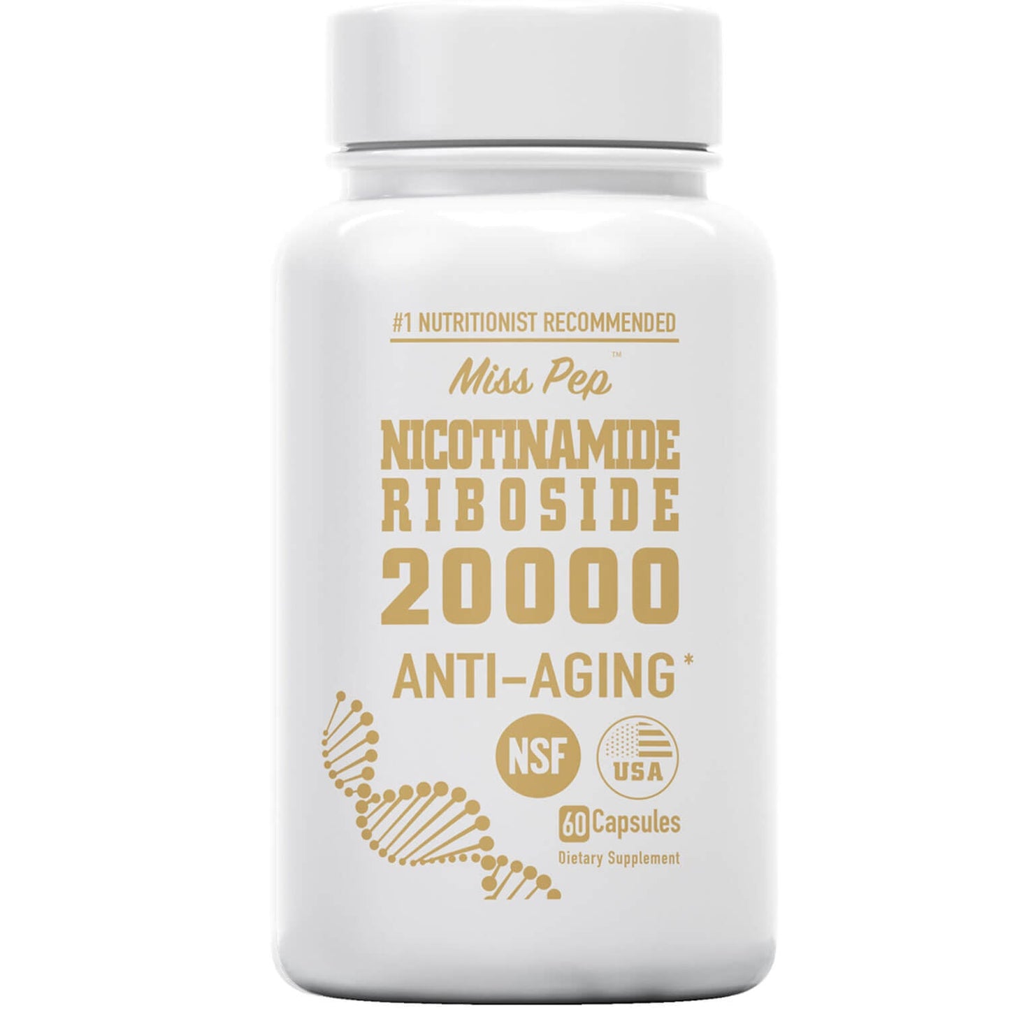 Misspep NR 20000 Supplement, High Purity Nicotinamide Riboside 350mg for Healthy Aging