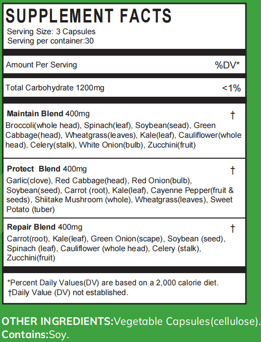 Miss Pep OriDiet Vegetable Supplement for Immune Support