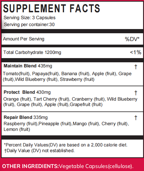 Miss Pep OriDiet Fruits Supplement with Vitamins and Minerals