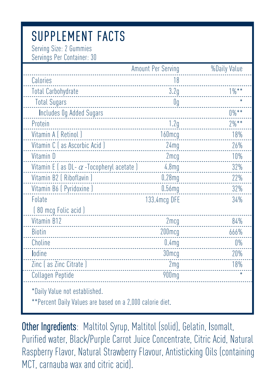 WEBUFF Collagen Gummies - Hair, Skin, Nails