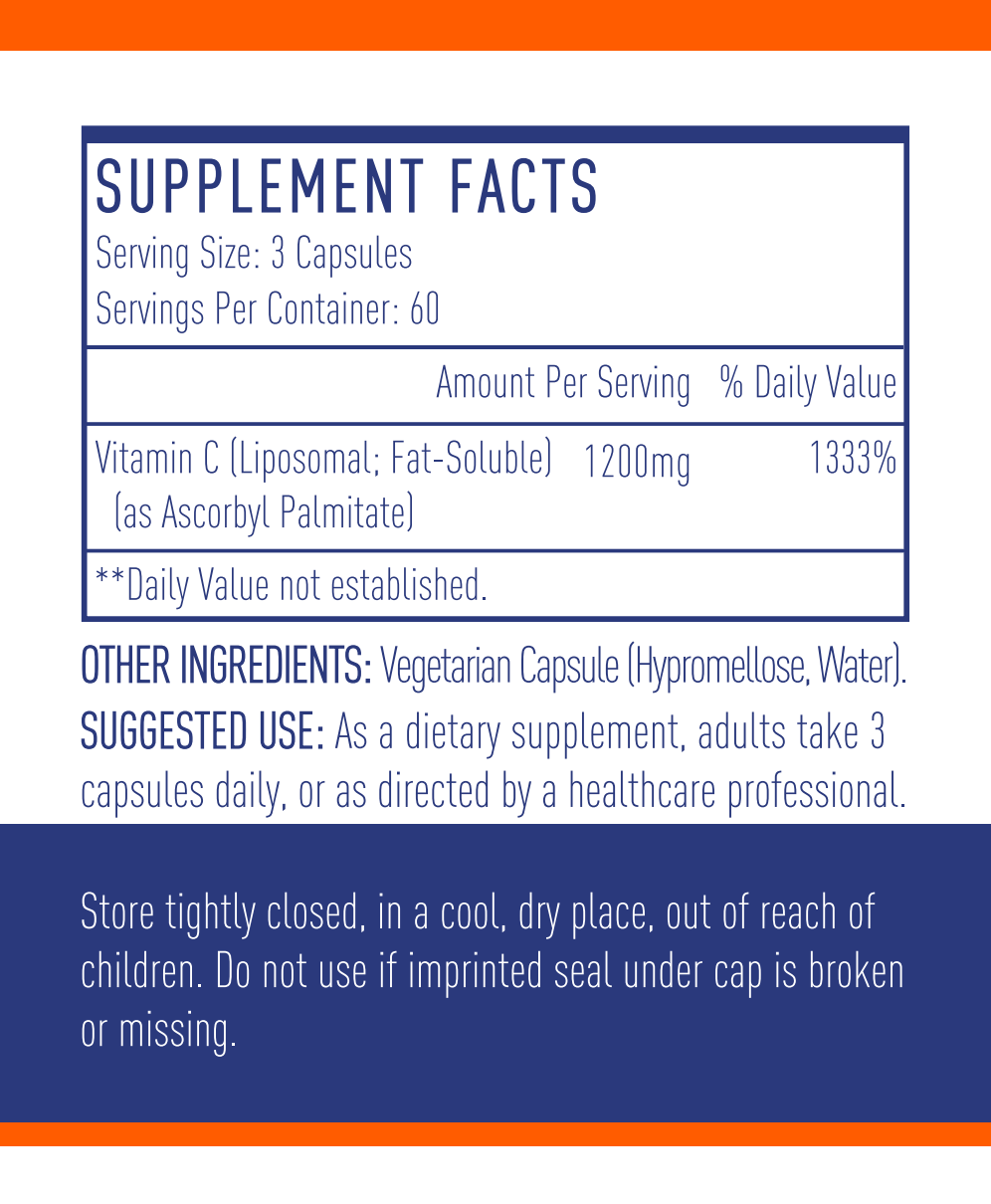 Healguardian Liposomal Vitamin C Capsules for Immune Support