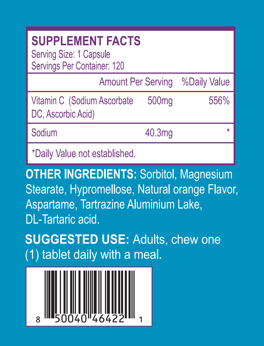 Doppelcare Vitamin C 500mg Dietary Supplement