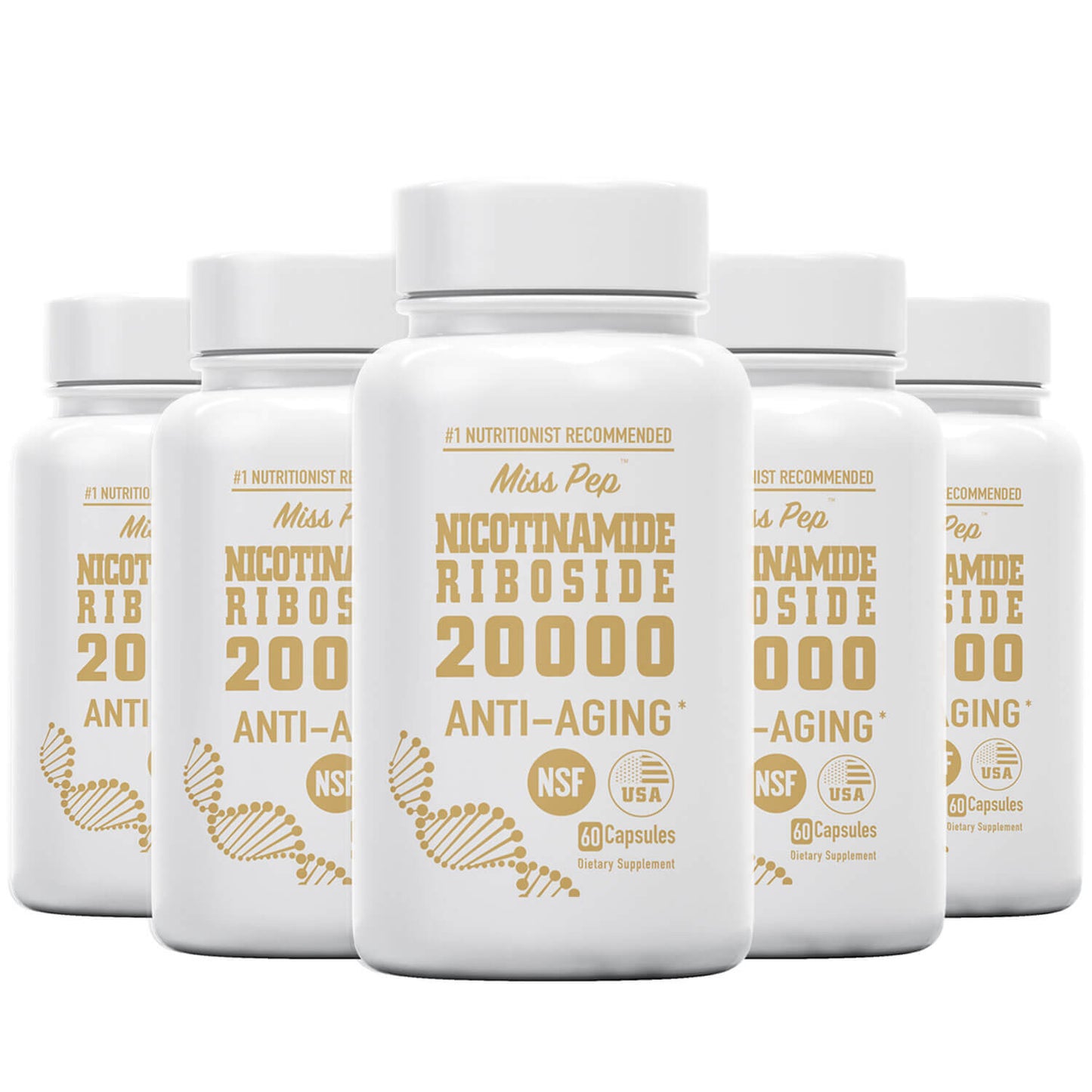 Misspep NR 20000 Supplement, High Purity Nicotinamide Riboside 350mg for Healthy Aging