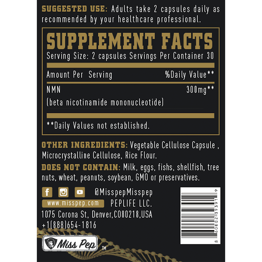Misspep Anti-Aging NMN 9000 Capsules
