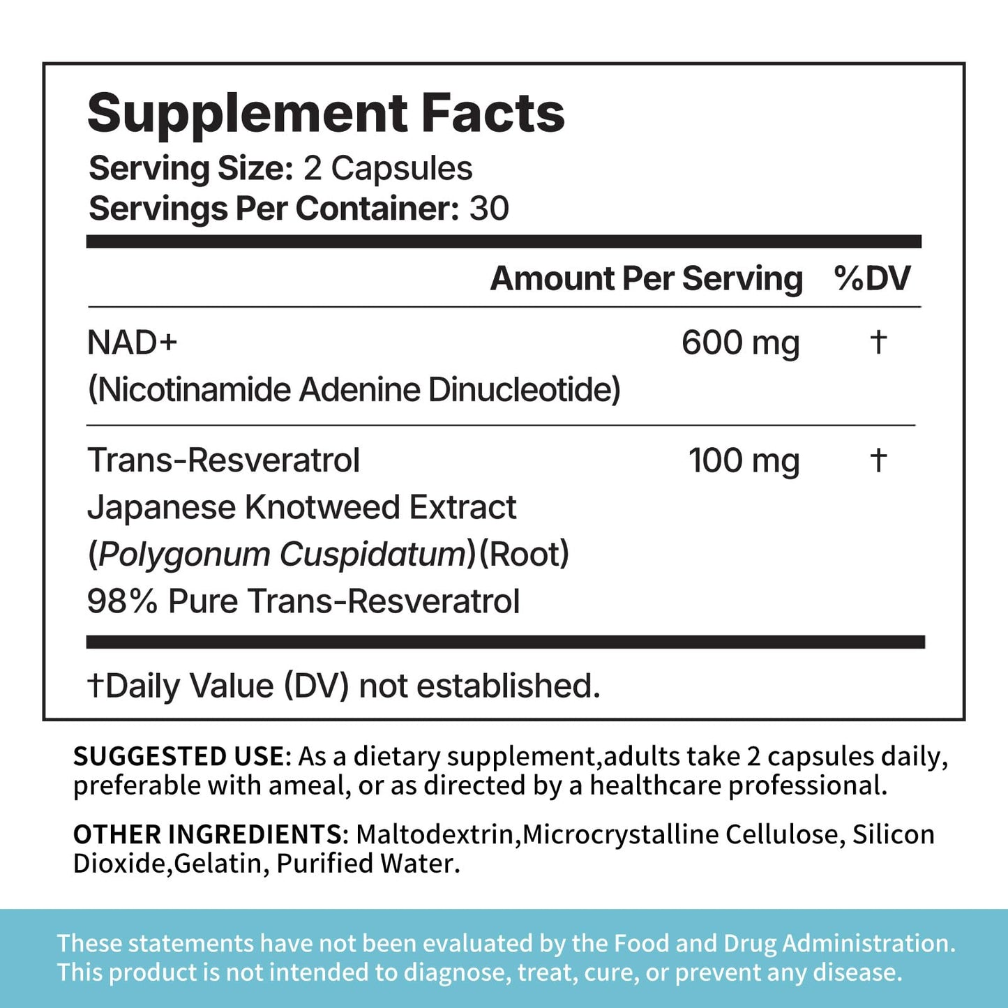 Miss Pep NAD Supplement for Men,Liposomal NAD+ NMN Alternative Supports Cell Health, Slows Aging, Helps Focus, and Promotes NAD+ Production - 60 Capsule
