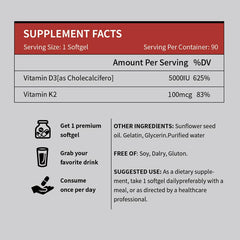 MissPep Vitamin D3K2 Complex Softgels
