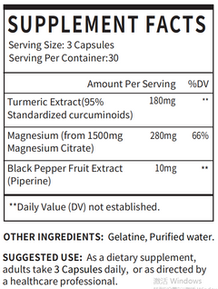 Misspep Turmeric Curcumin Capsules for Joint Support
