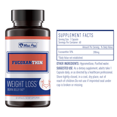 Weight Management Combo Including Fucoxanthin/Super Algae/Mulberry Leaf Peptide Misspep