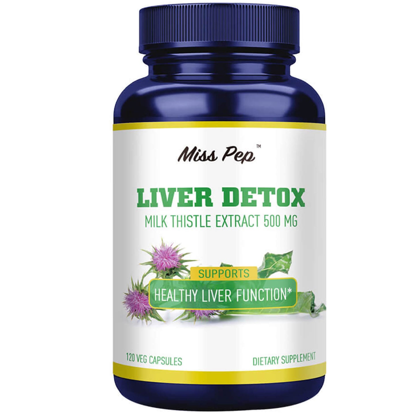 Misspep Liver Detox Milk Thistle Extract 500 mg with Artichoke Extract for Healthy Liver