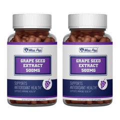Miss Pep Grape Seed Extract Antioxidant Supplement 500mg Per Serving Vegan Capsule
