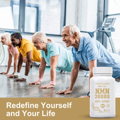 Anti-aging NMN 20000 99% High Purity Stabilized Vegan Capsules