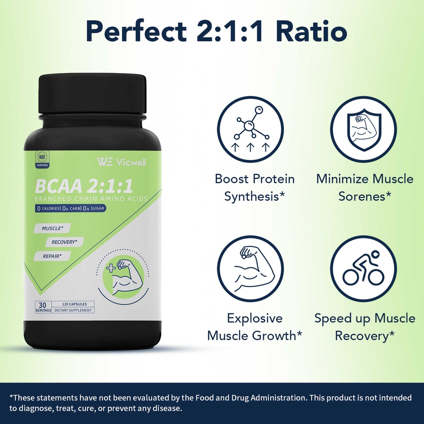 Vicwell Muscle Recovery BCAA