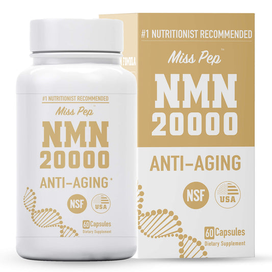 Anti-aging NMN 20000 99% High Purity Stabilized Vegan Capsules