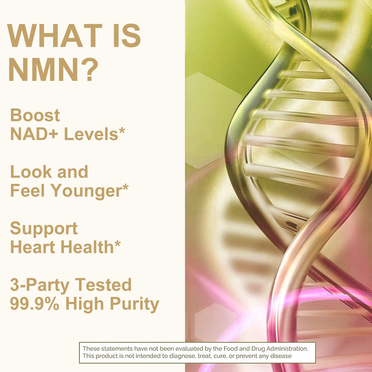 Anti-aging NMN 20000 99% High Purity Stabilized Vegan Capsules