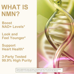 Anti-aging NMN 20000 99% High Purity Stabilized Vegan Capsules