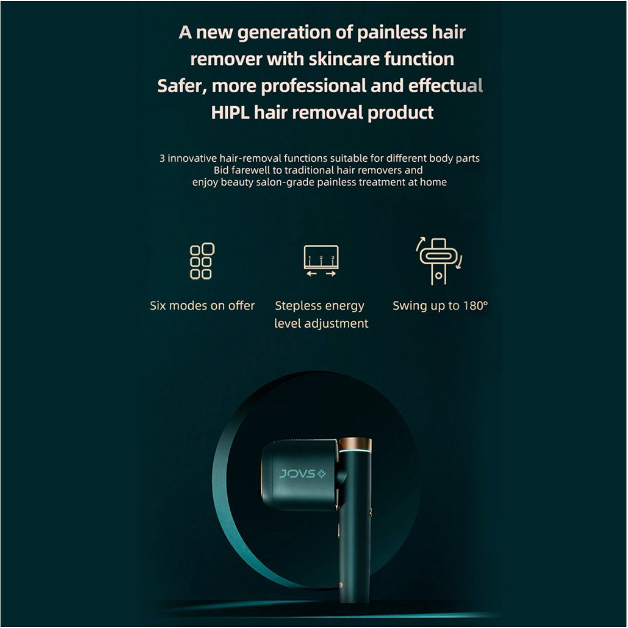 JOVS Venus pro IPL Hair Removal Device with 6 Filters