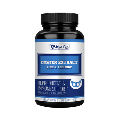Misspep Plus Zinc Oyster Extract Testosterone Boosters Capsules 60ct