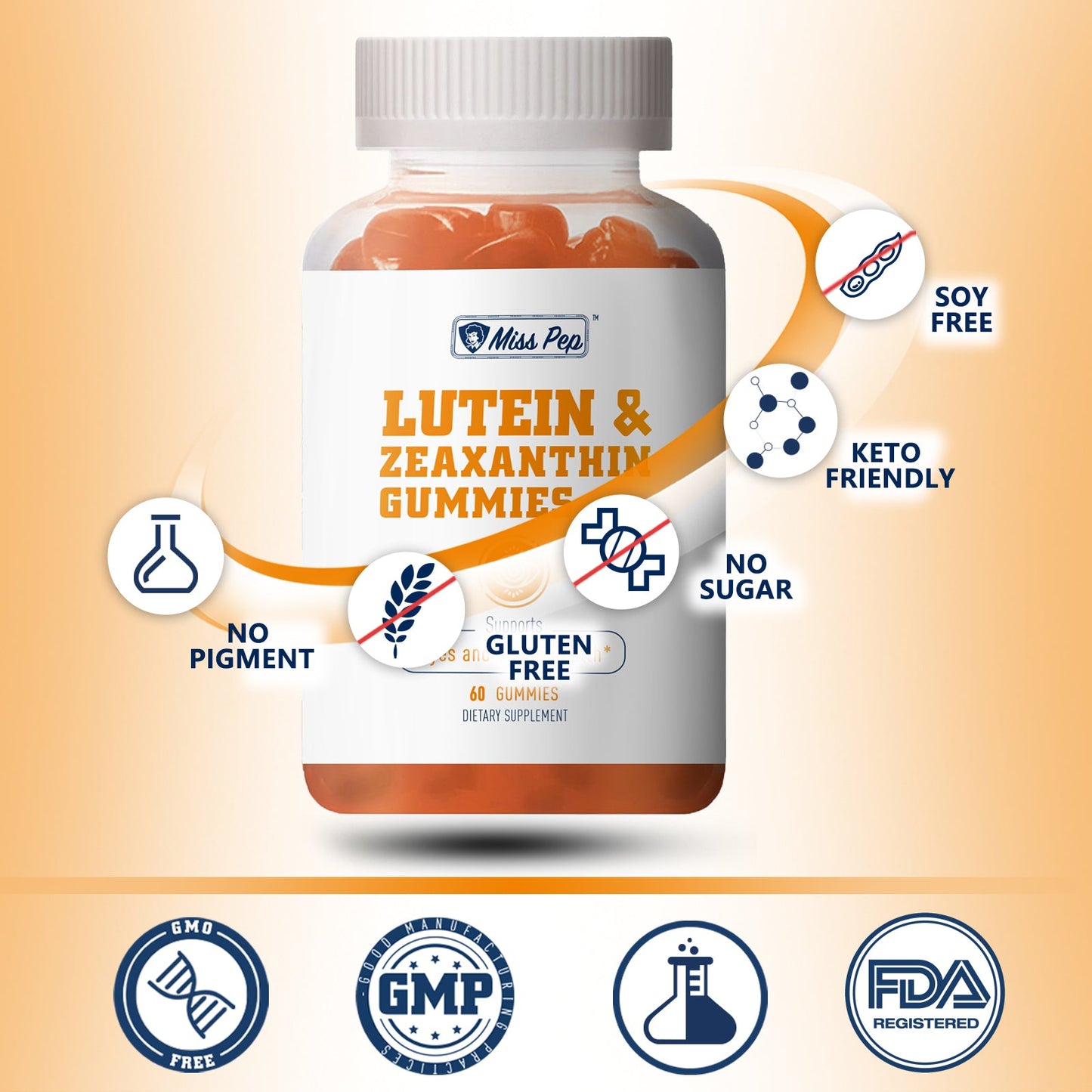 Misspep Lutein & Zeaxanthin Gummies for Eye