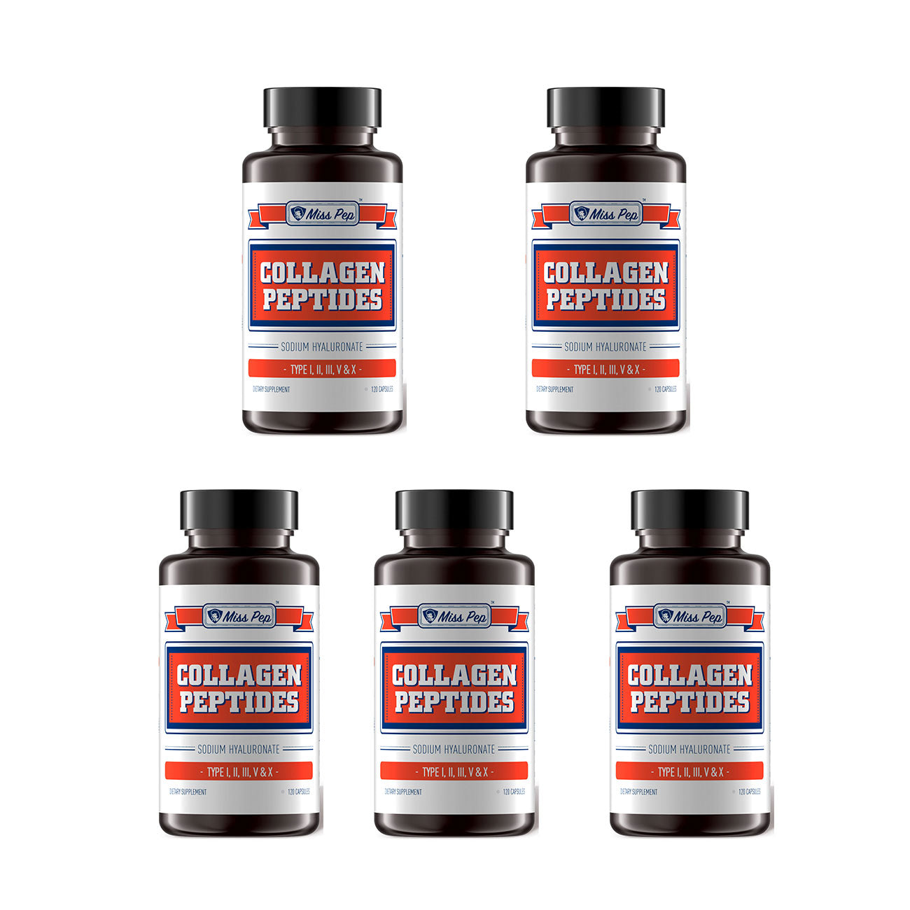 Misspep 600 ct Hyaluronic Collagen Capsules