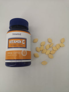 Triwave Vitamin C Thewable Tablets 500mg for  Immune Support