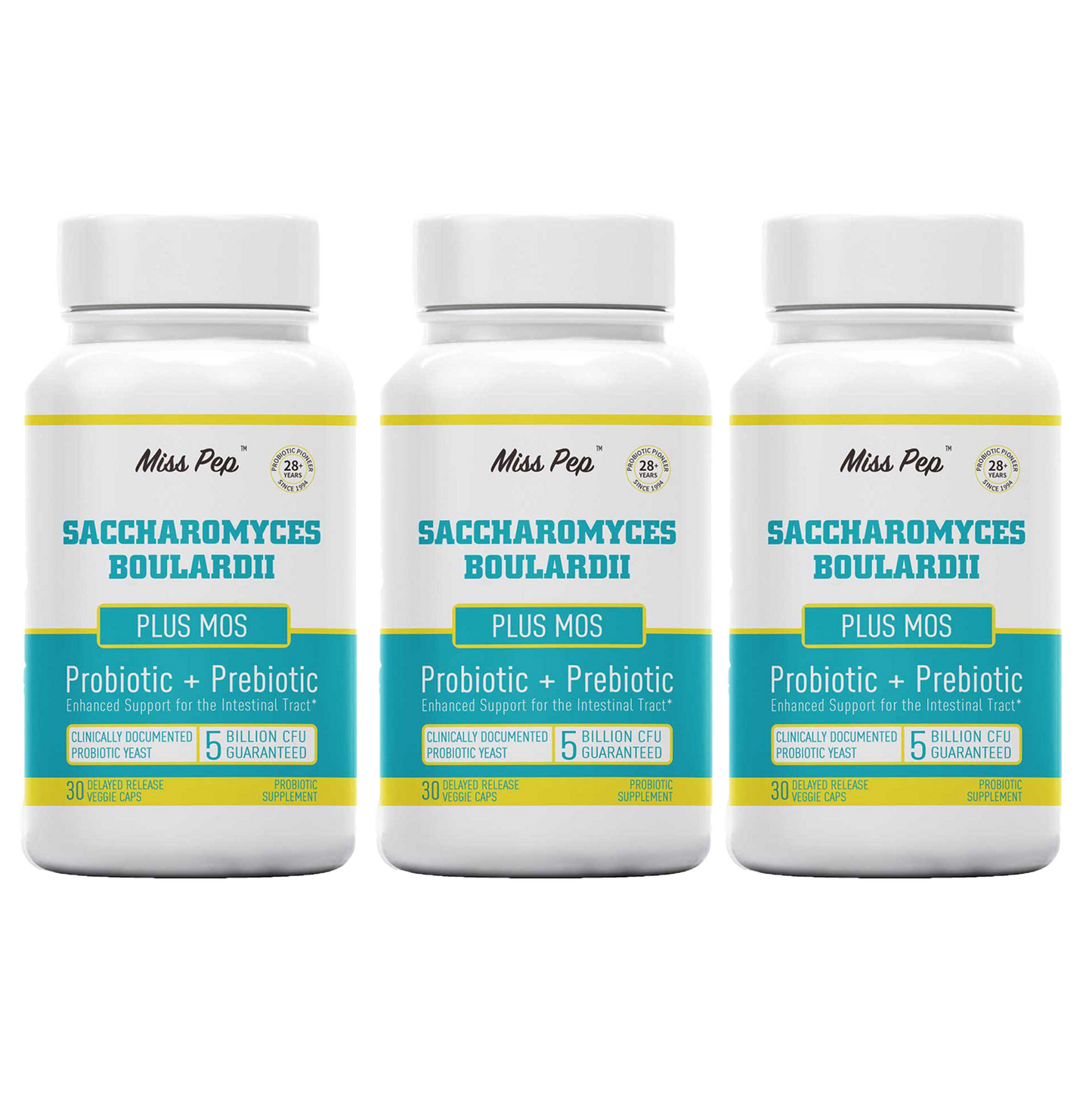 Saccharomyces Boulardii 5 Billion CFU Plus MOS Yeast Fraction- Probioticss & Prebiotic Supplement