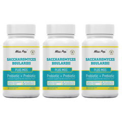 Miss Pep Saccharomyces Boulardii 5 Billion CFU Plus MOS Yeast Fraction- Probioticss & Prebiotic Supplement