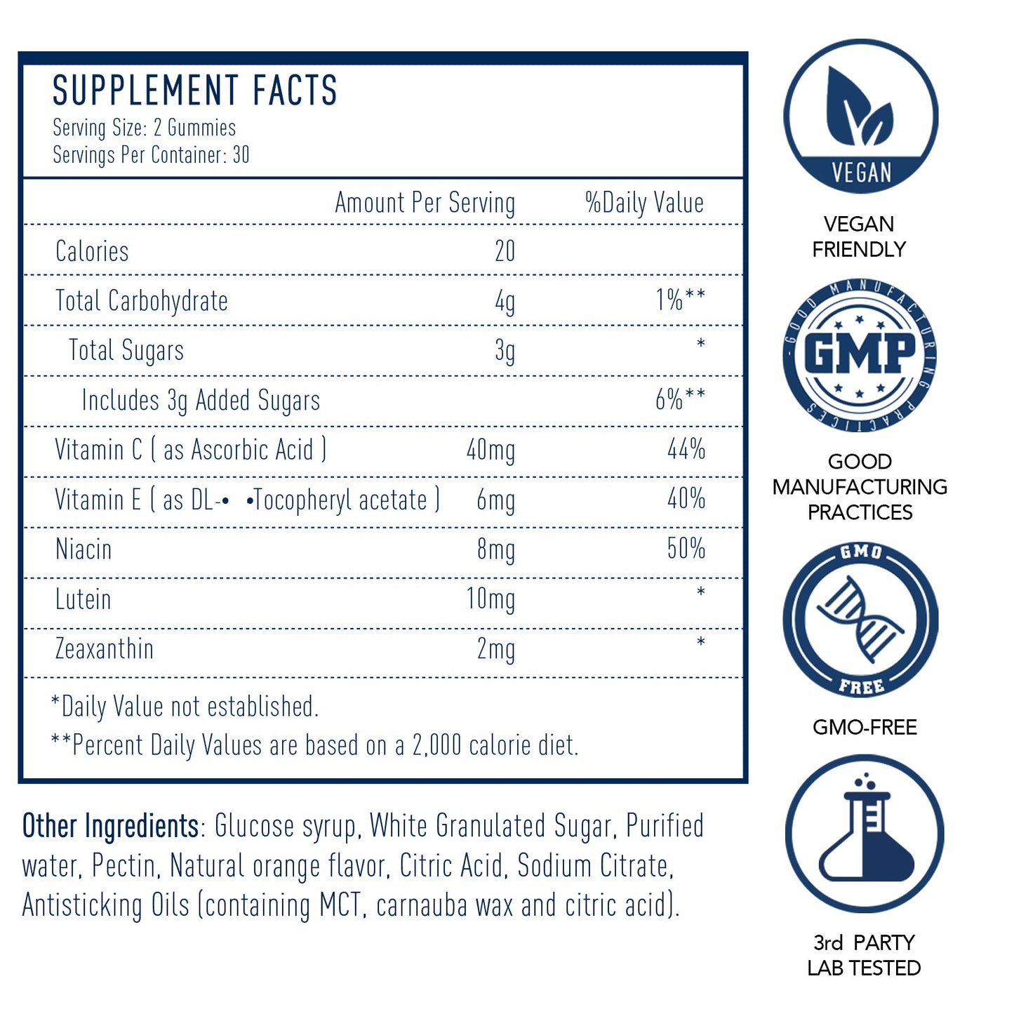 Misspep Lutein & Zeaxanthin Gummies for Eye